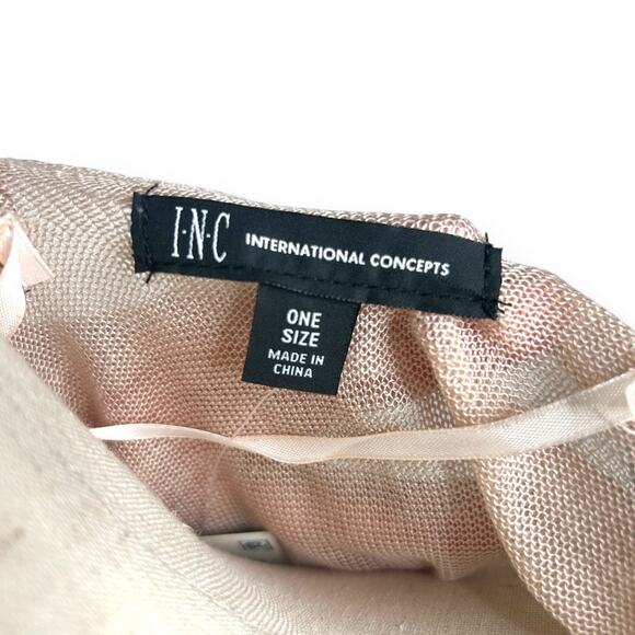 NWT INC International Concepts Knit Kimono Light Pink Blush Open Cardigan Wrap - Picture 8 of 10